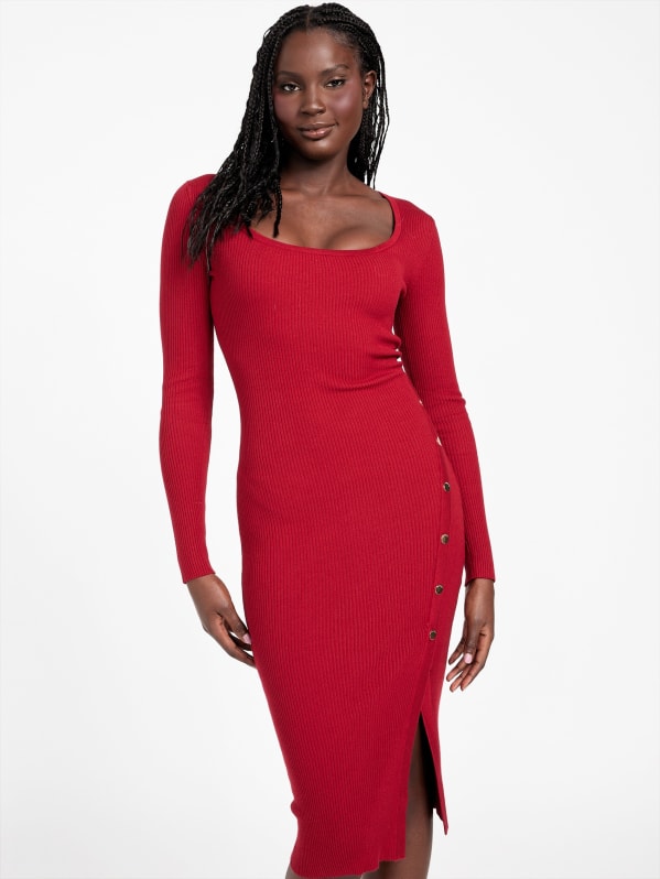 ◆GLOWNY◆ 34 G COMFORT DRESS STRIPE GY24CLBOP003ST 3/4 G COMFORT DRESS (STRIPE) - GLOWNY