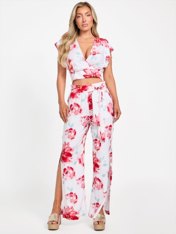 カーゴパンツ No.0449 dyeing button wide cago PT (4color) Didi Printed Palazzo Pants | GUESS Factory
