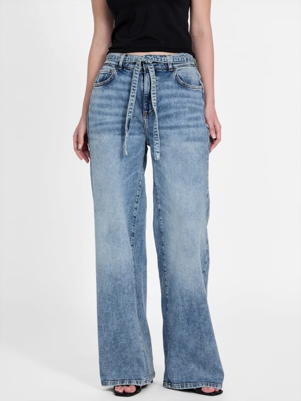 Chance High-Rise Wide Leg Jeans | GUESS Factory Chance High-Rise Wide Leg Jeans | GUESS Factory