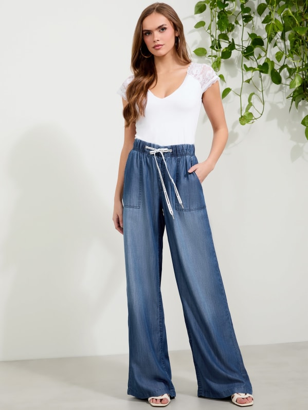 Fatigue Palazzo Pants | GUESS Factory