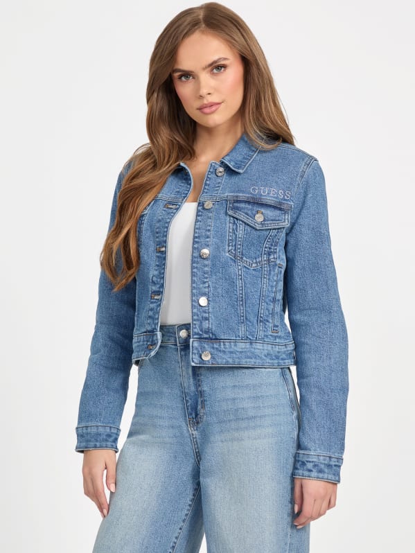 【PORTERNA】Jenna Denim Jacket Finestkind - Jenna Ortega (Mabel) Cropped Denim Jacket