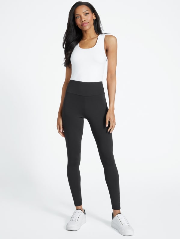 Chromo Couture Mesh-Paneled Leggings Black,Pink | VERSACE US