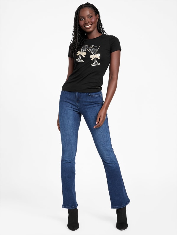 MOUSSY | BEP OG ラインストーン TEE (Tシャツ・カットソー(半袖