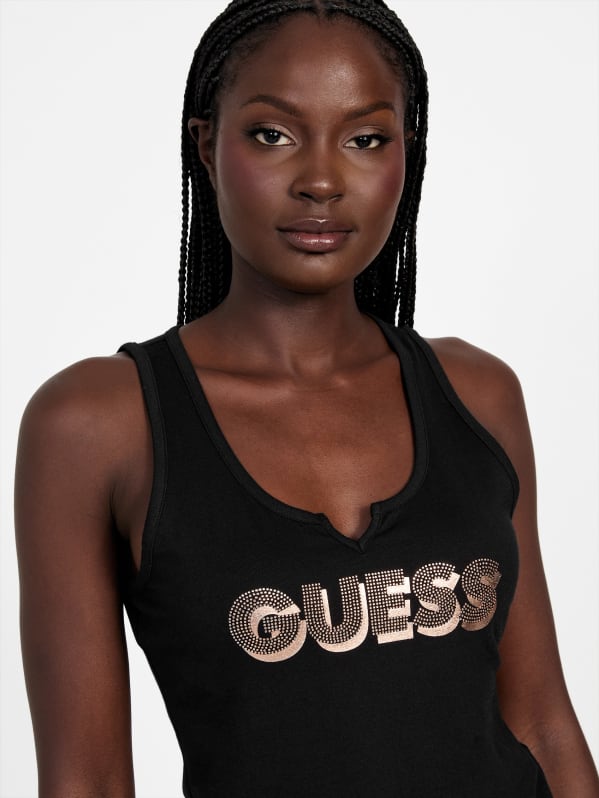 eko　0919 Bode Rhinestone Crewneck Tee | GUESS Factory