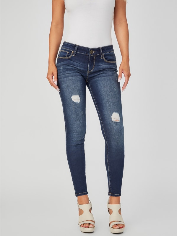 Sienna Curvy Mid-Rise Skinny Jeans | GUESS Factory
