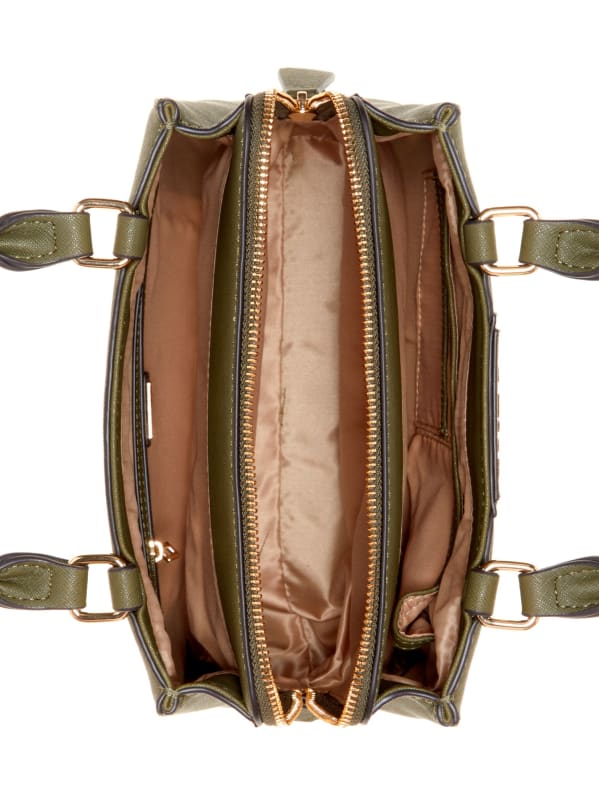 Zadora Faux-Leather Satchel | GUESS Factory