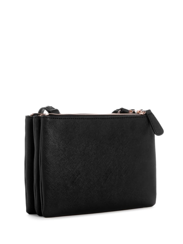Akir Triple Compartment Crossbody | GUESS Factory Akir Triple Compartment Crossbody | GUESS Factory