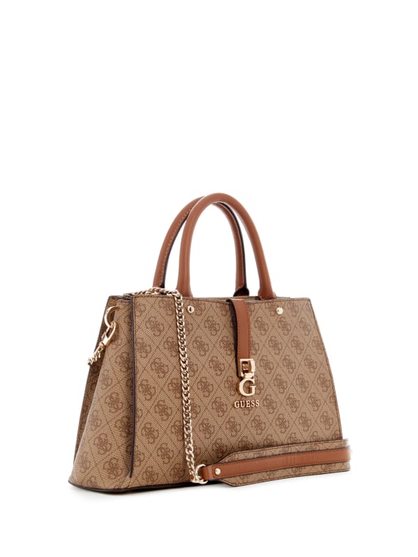 Zamira Quattro G Luxury Satchel | GUESS