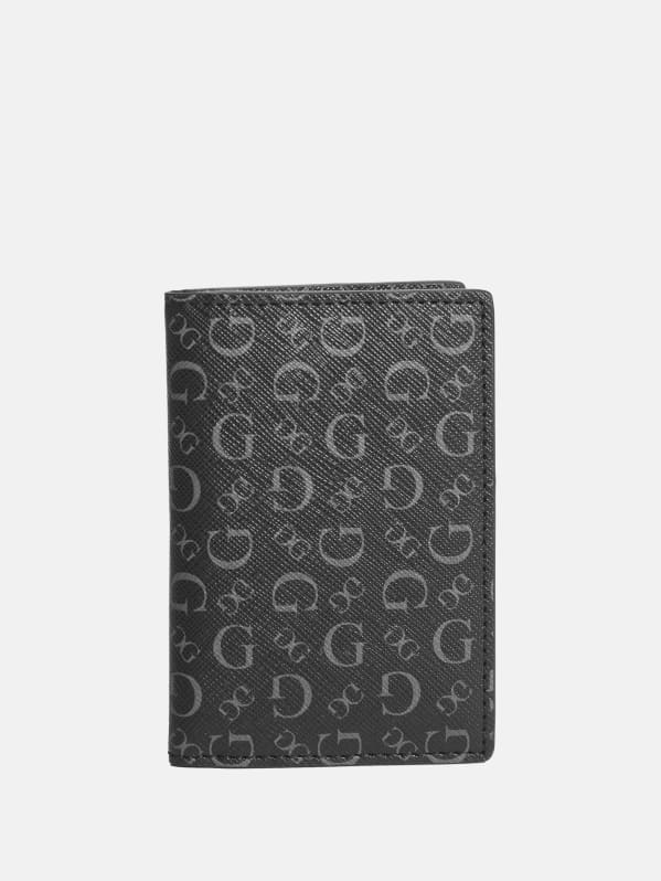 Logo Print Pocket Card Holder | GUESS Factory