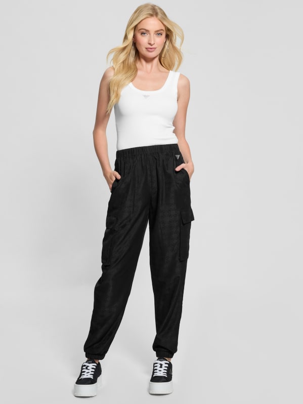 Eco Quattro G Signature Cargo Joggers | GUESS Eco Quattro G Signature Cargo Joggers | GUESS