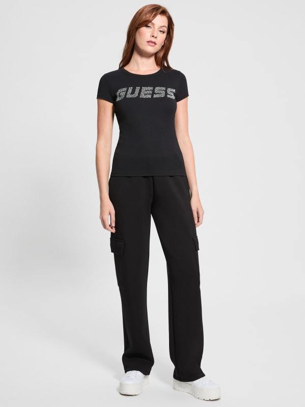 Eco Kiara Rhinestone Tee | GUESS Canada