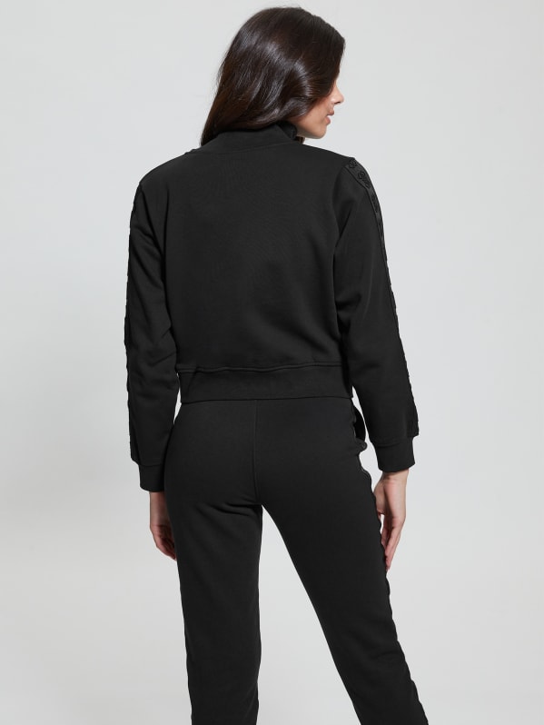 Stacie Logo-Tape Zip Sweatshirt Stacie Logo-Tape Zip Sweatshirt