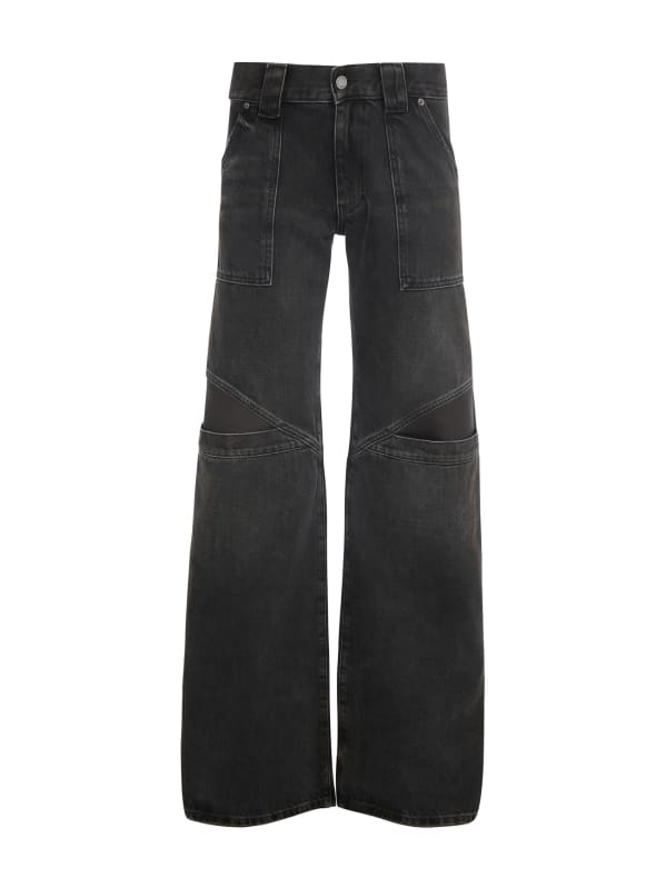 人気ブラドン low-rise GUESS | denim leg wide パンツ