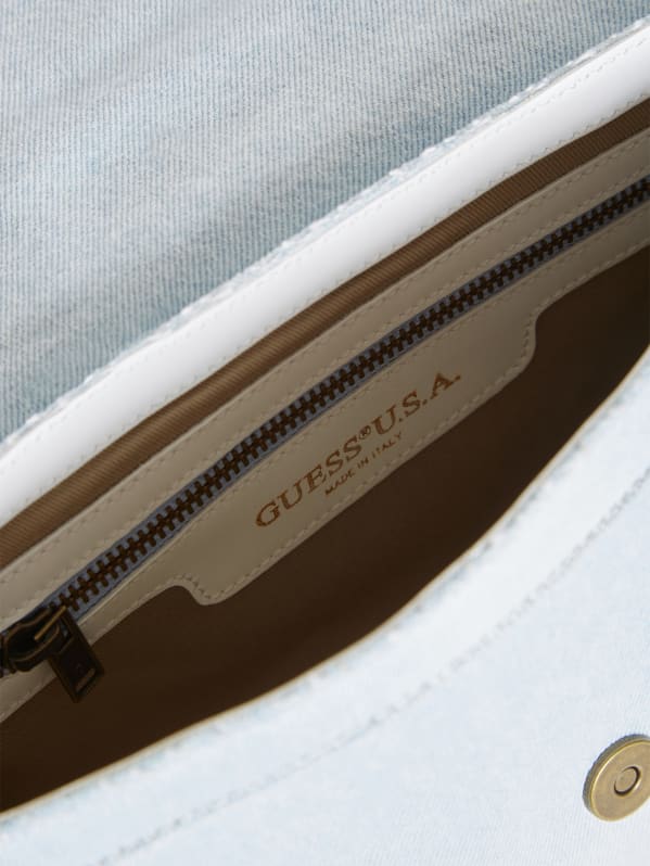 Denim Shoulder Bag | GUESS Denim Shoulder Bag | GUESS