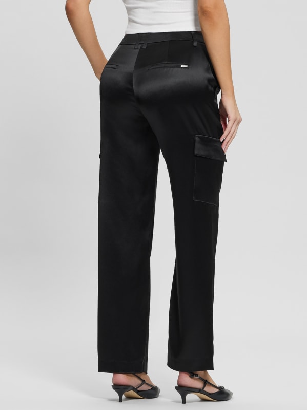 Megan Cargo Satin Pants | GUESS Megan Cargo Satin Pants | GUESS