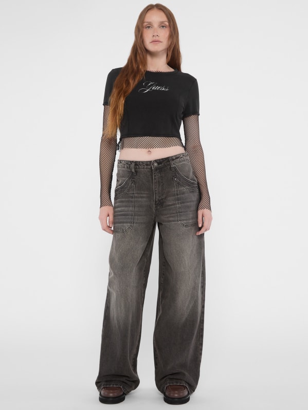GUESS Originals Layered Fishnet Tee | GUESS