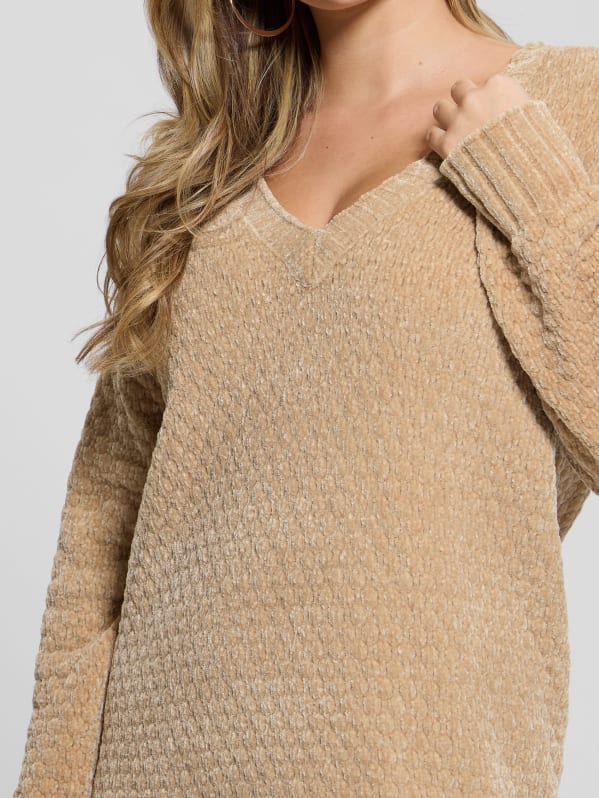 ＼半額SALE／ Talia Eco Longline GUESS | Sweater Chenille トップス