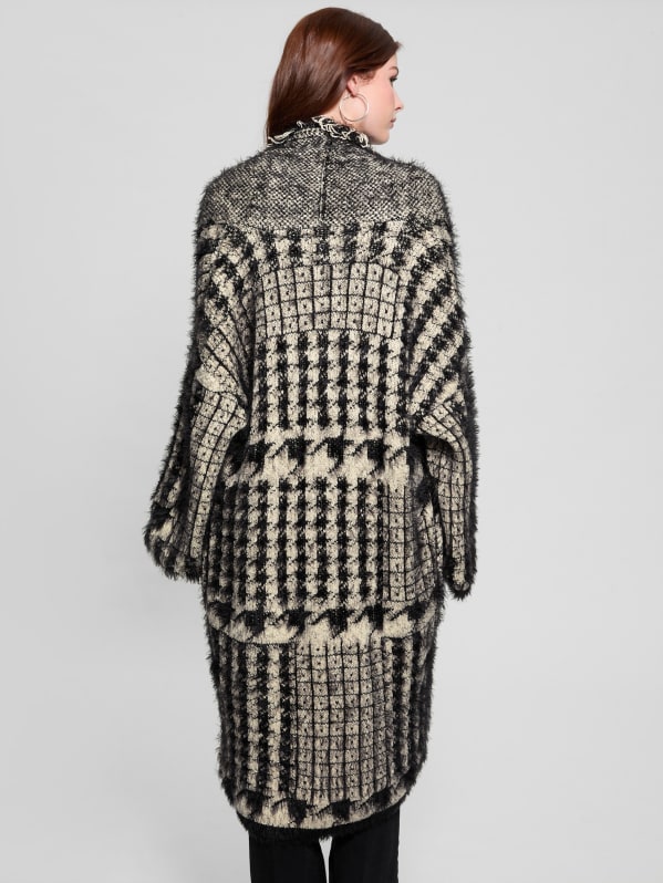 Lee Fringed & Patchwork Long Cardigan | GUESS Canada