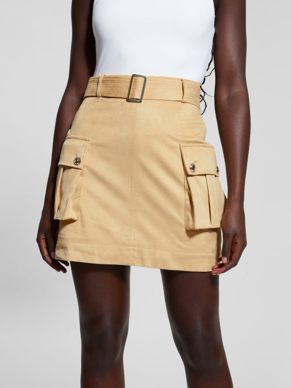 Primrose Faux-Suede Cargo Skirt | GUESS Primrose Faux-Suede Cargo Skirt | GUESS