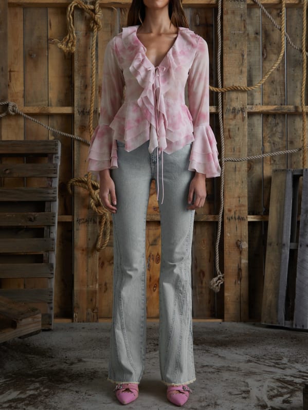 ruffle top | GUESS