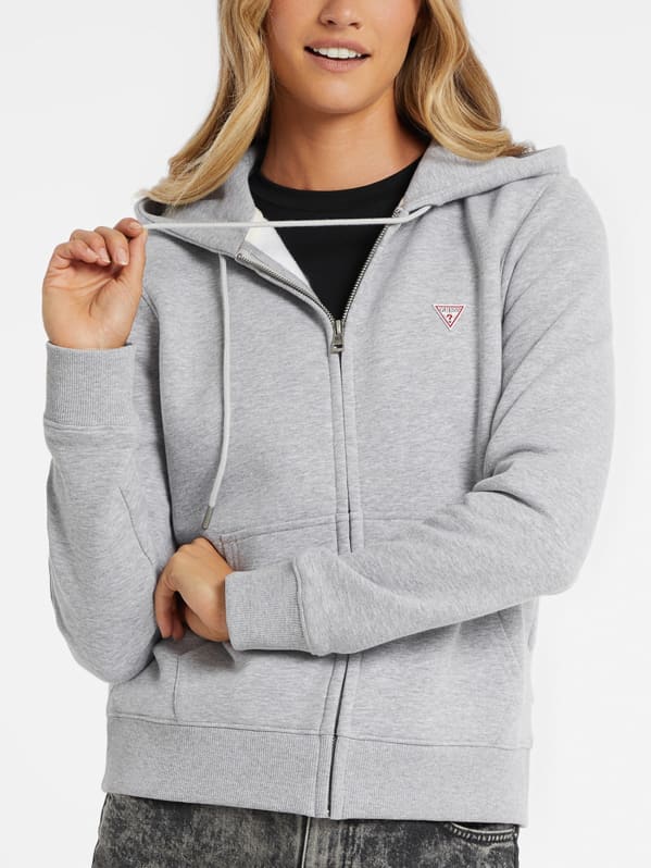 Mini Patch Zip-Up Sweatshirt | GUESS Jeans