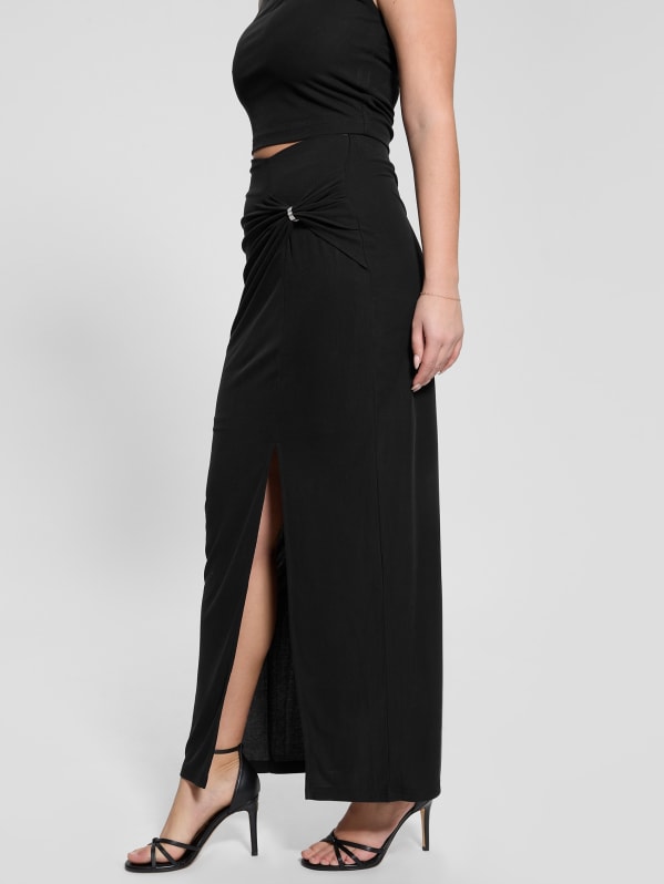 Eco Aimee Jeweled Knot Skirt | GUESS Canada