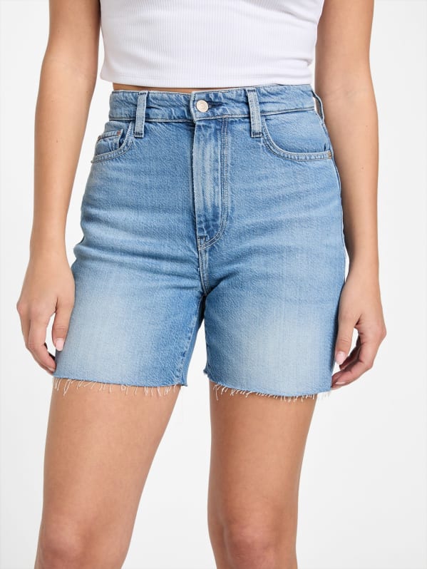Eco 80s Pedal Denim Shorts | GUESS Eco 80s Pedal Denim Shorts | GUESS