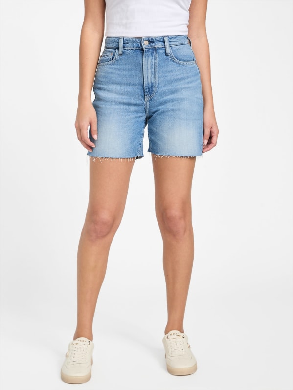 Eco 80s Pedal Denim Shorts | GUESS Eco 80s Pedal Denim Shorts | GUESS