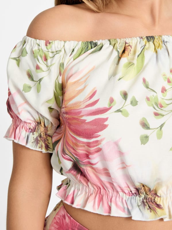 Eco Elodie Off-the-Shoulder Top | GUESS Eco Elodie Off-the-Shoulder Top | GUESS