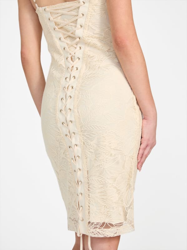 Serene Lace Bustier Dress | GUESS Serene Lace Bustier Dress | GUESS