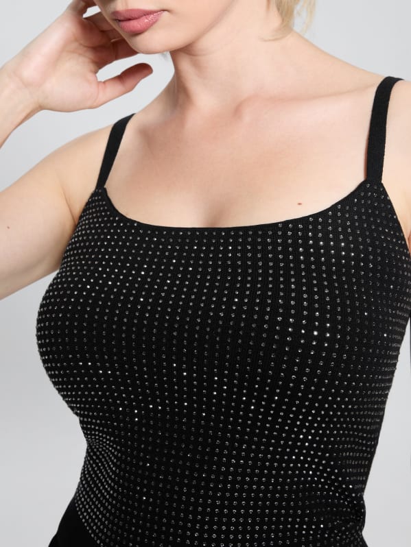 希少 黒入荷！ Sweater Rhinestone Khloe Tank GUESS | テープ・マスキングテープ