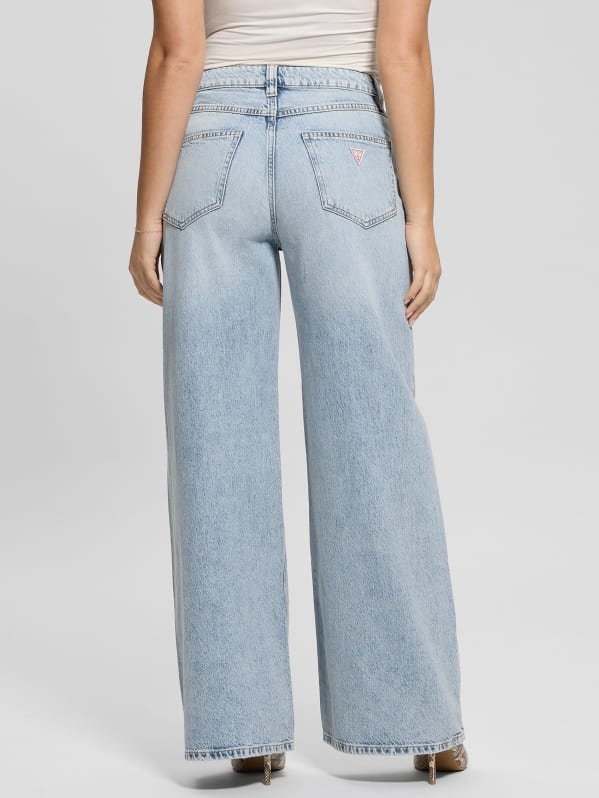 ワールド オンラインストア Eco Bellflower Wide-Leg Jeans | GUESS パンツ