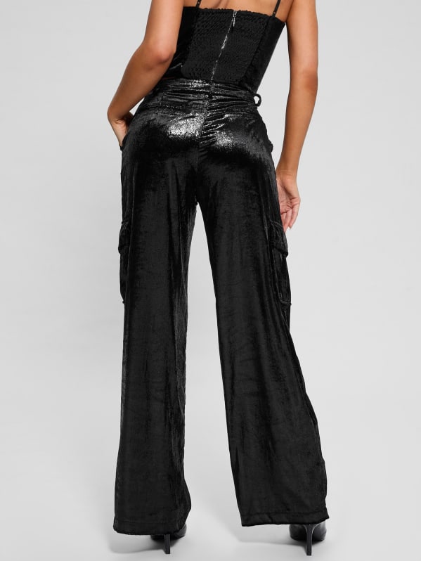 Jolie Velvet Cargo Pants | GUESS Jolie Velvet Cargo Pants | GUESS