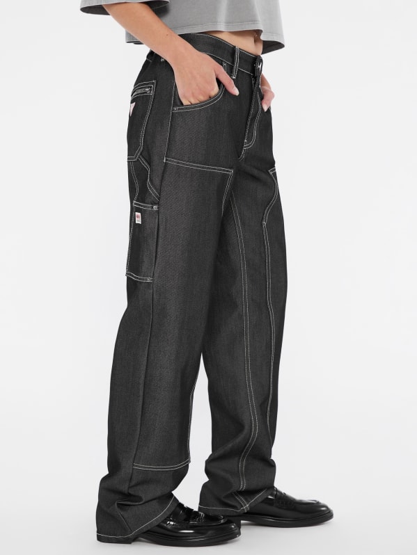 GUESS Originals Metallic Zip Carpenter Jeans | GUESS GUESS Originals Metallic Zip Carpenter Jeans | GUESS