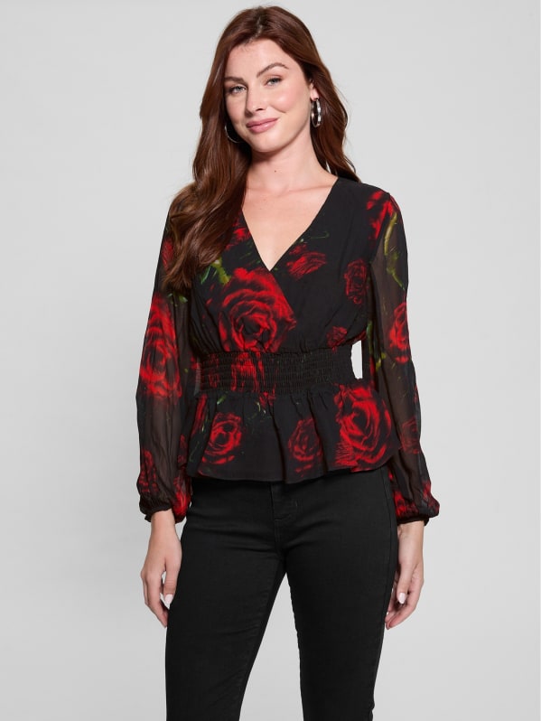 【2025年】エレガントファッションを上品に着 Mishka Printed Chiffon Top | GUESS スパイク・シューズ