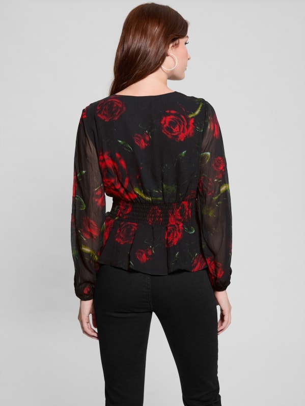 Mishka Printed Chiffon Top | GUESS Mishka Printed Chiffon Top | GUESS