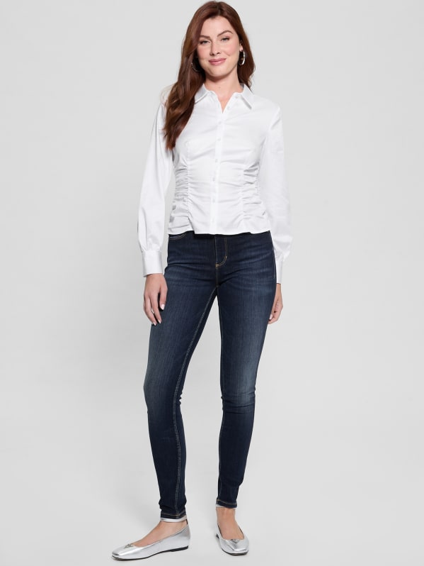 Eco Nicole Poplin Top | GUESS Eco Nicole Poplin Top | GUESS