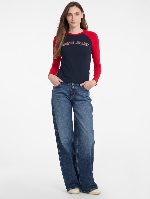 Eco Crewneck Raglan Tee | GUESS Jeans
