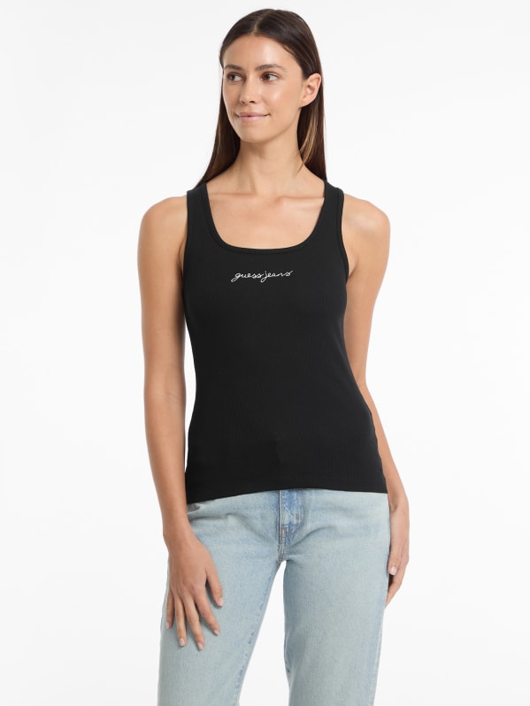 OG LABEL RIBBED TANK BLACK – BlackEyePatch