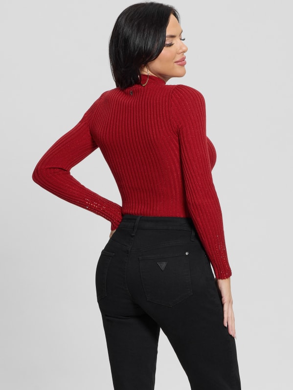 Alice Rhinestone Sweater Top | GUESS Alice Rhinestone Sweater Top | GUESS