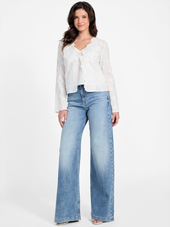 Aida Embroidered Top | GUESS
