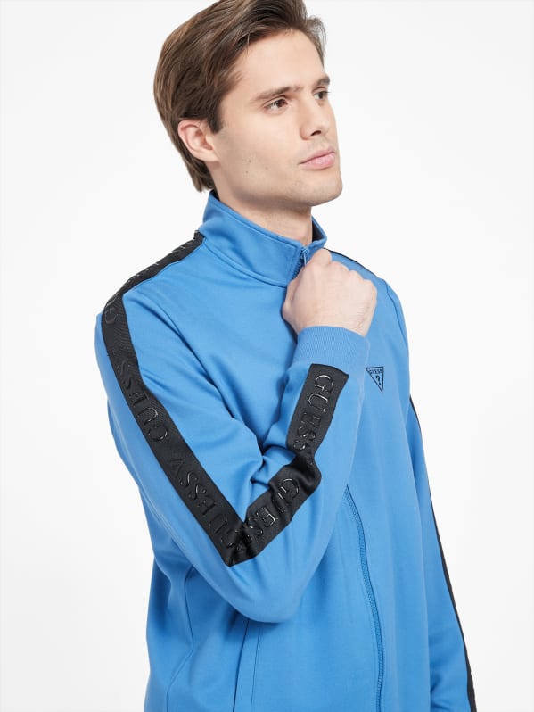 Eco Andrew Logo Zip-Up Jacket | GUESS Factory