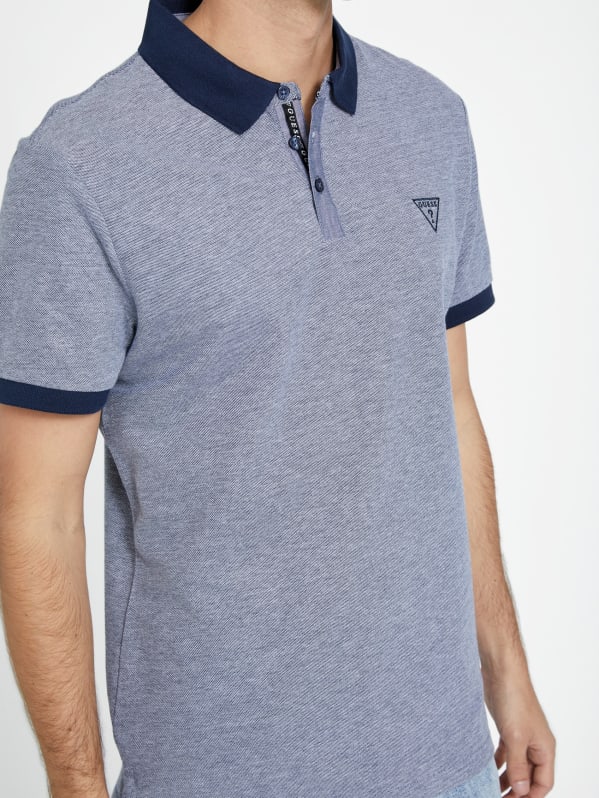 Eco Finn Marled Polo | GUESS Factory