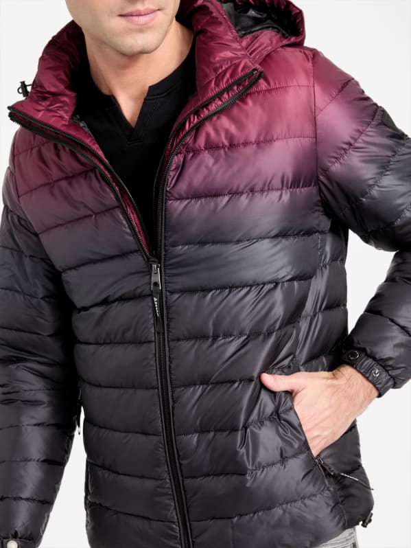 Harrison Ombre Puffer Jacket | GUESS Factory Ca Harrison Ombre Puffer Jacket | GUESS Factory Ca