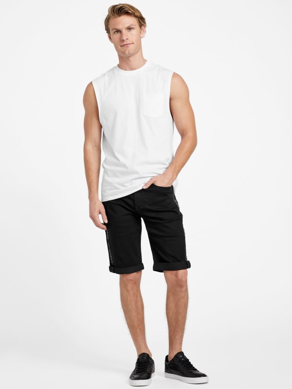 Eco Tyler Drawstring Denim Shorts | GUESS Factory