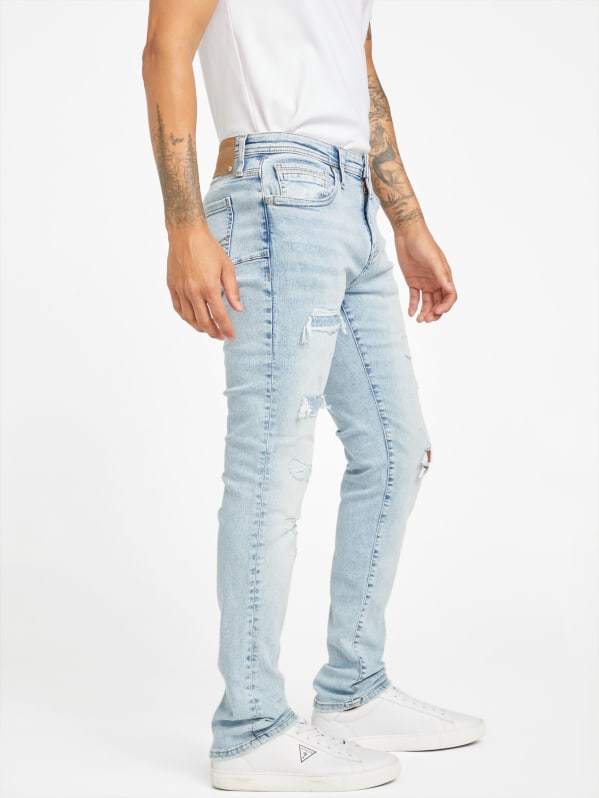 卸売 Skinny Destroyed Zaid Jeans Factory GUESS | パンツ