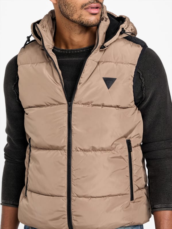 Osvald Puffer Vest | GUESS Factory Ca