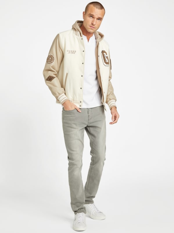 Mark Hooded Varsity Jacket | GUESS Factory