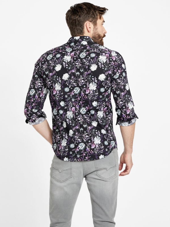 Lander Floral Shirt | GUESS Factory