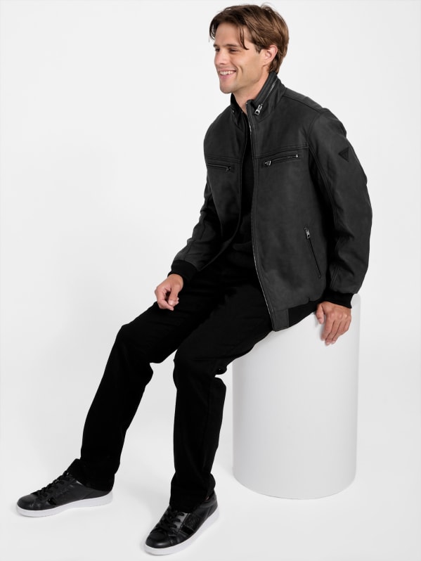 Len Flight Jacket | GUESS Factory
